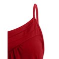 thumbnail image 4 of Innerwin Strappy Slip Dresses Spaghetti Strap Ladies Short Mini Dress Party Button Baggy Swing A-Line Sundress Wine Red L, 4 of 5