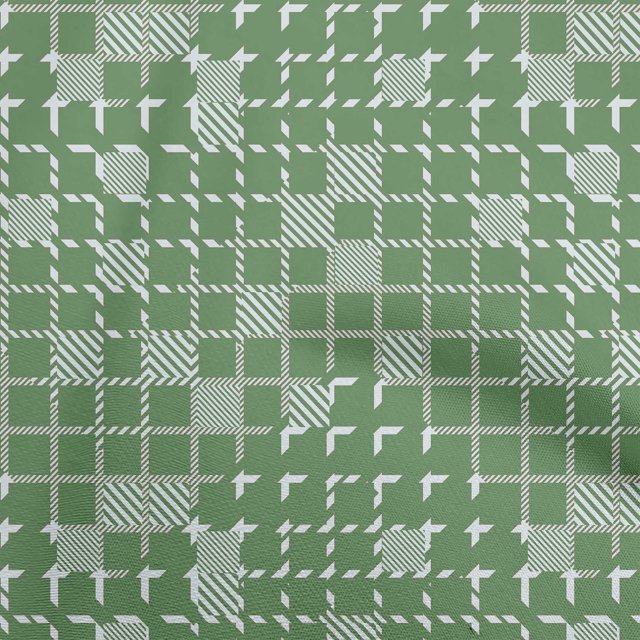 oneOone Cotton Poplin Green2 Fabric Striped Line Craft Projects Decor Fabric Printed By The Yard 42 Inch Wide