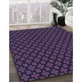 thumbnail image 3 of Ahgly Company Tapis de Zone Carré Lavable en Machine, Transitionnel Violet Profond, 5 Pieds Carré, 3 of 7