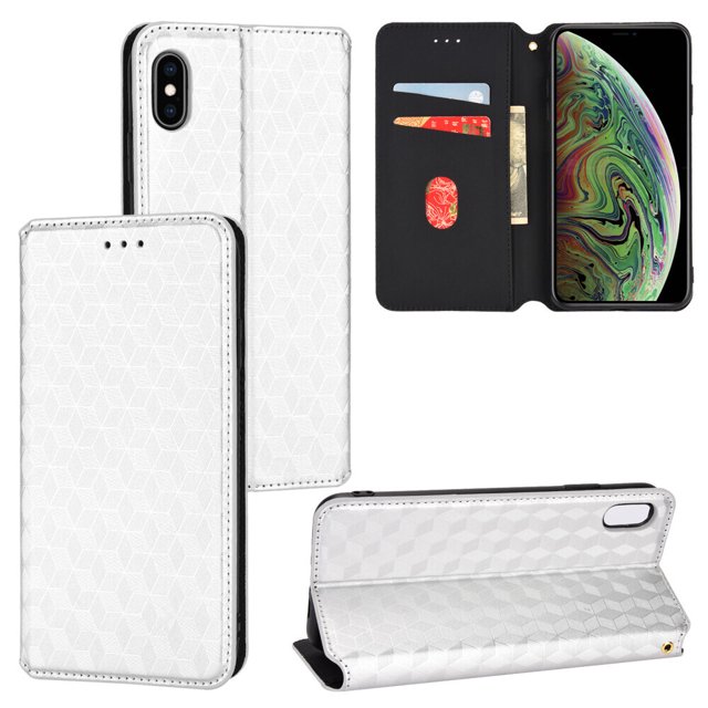 iPhone X/XS Case , Magnetic Wallet PU Leather Flip Cover Card Holde Case for iPhone X/XS