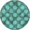 thumbnail image 1 of Ahgly Company Tapis de Zone Rond Lavable en Machine Turquoise Vert, 3 Pieds Rond, 1 of 7