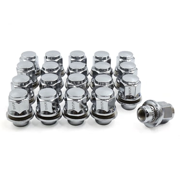 Unique Bargains 20pcs M12 X 1.25 Iron Zinc Plated Racing Wheel Lug Nuts Tire Rim Screw for Car