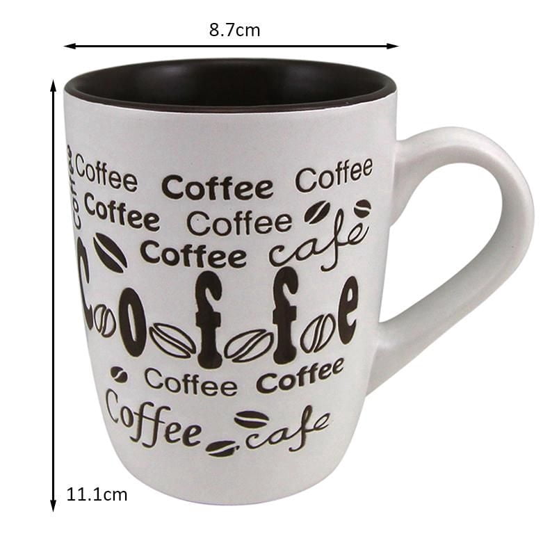 Tasse mainstays Glaze coffee CAFÉ blanche 13oz