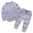 thumbnail image 1 of Sunnyoo Big Boys Outfits Solid Color Long Sleeve Pullover Sweatshirt Pants 2Pcs Clothes Set, Sizes 11-12Y, 1 of 6