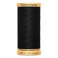 thumbnail image 5 of GÜTERMANN Cotton 50wt Thread, 250 m (273.4 yd), Black, Strong & Lustrous for Sewing, 5 of 5