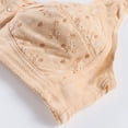 thumbnail image 4 of Comfortable Bras Women Front Closure Non-Restrictive Fit Bra Plus Size With Wireless No Padding​​ Womens Bra Khaki 105B, 4 of 4