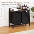 thumbnail image 4 of Laundry Hamper, Laundry Basket Organizer with Removable Laundry Bag and Top Shelf, Clothes Hamper for Laundry Room Bathroom Bedroom and Dorm, 4 of 9