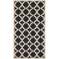thumbnail image 1 of Safavieh Courtyard Polypropylene Rectangle Rug in Black and Beige, 1 of 4