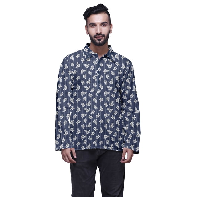Atasi Printed Button Placket Traditional Kurta For Men Short Kurta Shirt For Boy