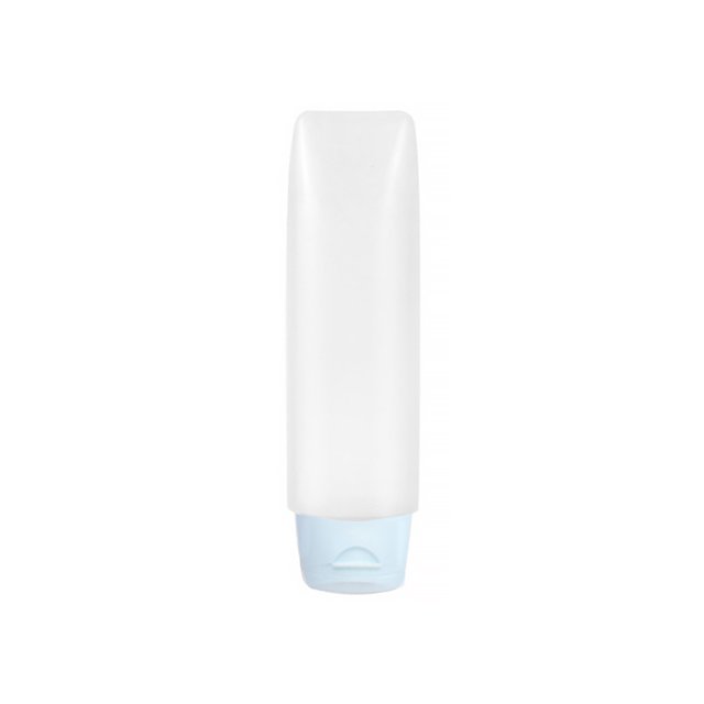 Bouteille de Voyage Compressible pour Gel Douche, Dentifrice, Récipient Rechargeable, Étanche, Distributeur de Poche, Accessoires de Tube 30ML Bleu