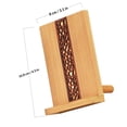 thumbnail image 2 of FONDOTIN 1Pcs Bamboo Phone Stand Beige Portable Stand for Tablet and Mobile Phone, 2 of 7