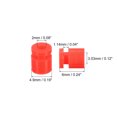 thumbnail image 2 of Unique Bargains 24Pack RC Anti Vibrations Boules de Caoutchouc pour F4 F7 Contrôleur de Vol M2x6mm Rouge, 2 of 6
