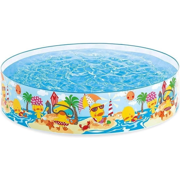 Piscine Gonflable Intex Angler Fish pour Bébés, De 1 à 3 ans, Piscine Gonflable avec Auvent