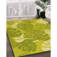 thumbnail image 3 of Ahgly Tapis Rectangulaire Lavable en Machine Intérieur Transitionnel Jaune Foncé Vert, 2 Pieds x 5 Pieds, 3 of 7