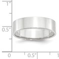 thumbnail image 3 of 14K White Gold 6mm Light Weight Flat Band Size 10.5, 3 of 3
