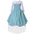 thumbnail image 3 of Princess Elsa Costumes Birthday Dress up Cosplay for Kids, 3 of 7