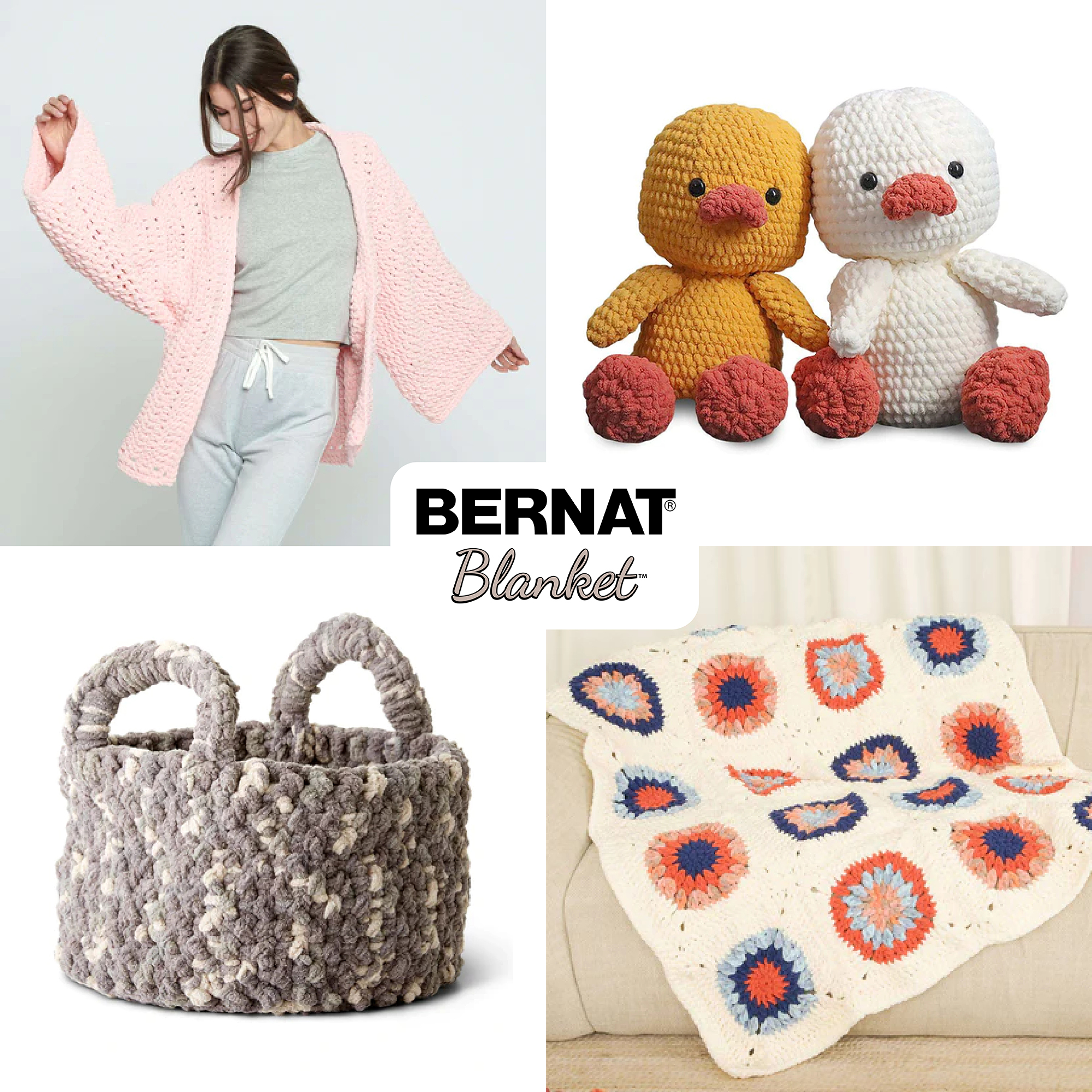 Bernat® Blanket™ #6 Super Bulky Polyester Fil, Poussière Rose 21.2Oz/600G 431 Yards