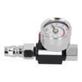 thumbnail image 3 of Paint Spray Guns Air Regulator, Silver Red Stainless Steel Spray Paint GunAir Pressure Regulator Easy Install Effective Monitoring  For Pneumatic Spray, 3 of 8