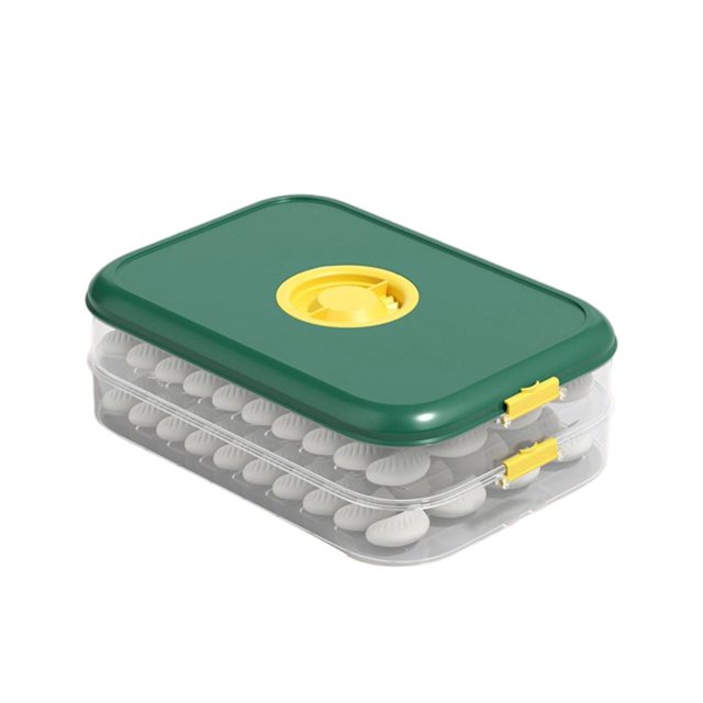 AMERTEER Household Dumpling Box Large Capacity Food Preservation Case Multipurpose Dumpling Storage Box