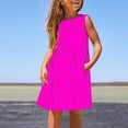 thumbnail image 3 of Liquidation de Robes pour Filles Robe pour Enfants Petites Filles Quotidien Vacances Imprimé Sans Manches Décontracté Mignon Doux Robes Filles Robe de Bal Robes d'Anniversaire pour Filles Roses Nouveau, 3 of 5