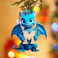 thumbnail image 3 of Personalized DIY Acrylic Christmas Tree Letter Ornament, 3.1 in 26 Letter Hanging Pendant for Xmas Tree Decoration, 3 of 3