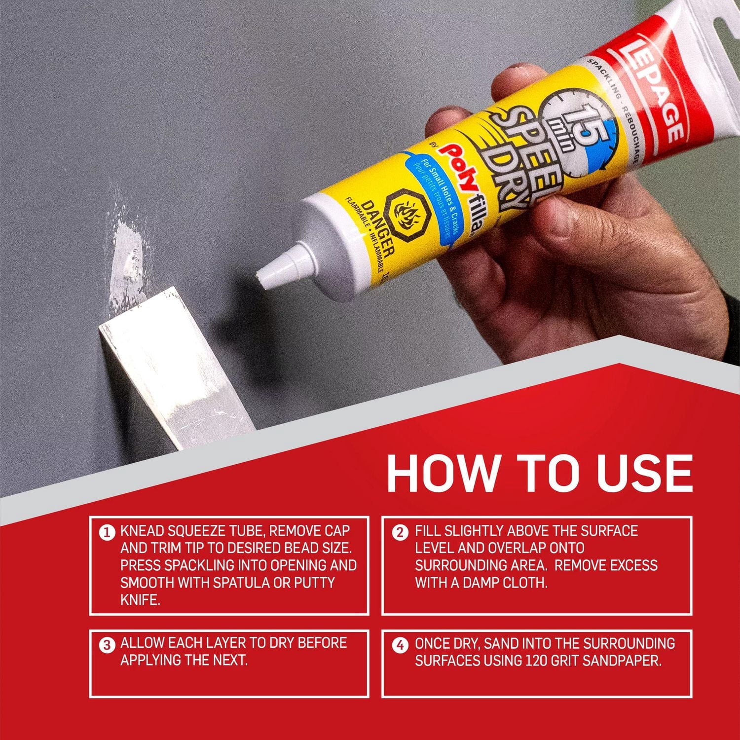 LePage Pollyfilla Instant Repair 15 Minute Speed Dry