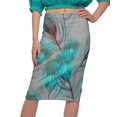 thumbnail image 4 of Moomaya Jupe Imprimée Longueur Genou pour Femmes Grande Taille Jupe en Poly Spandex, 4 of 6
