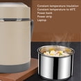 thumbnail image 3 of Thermal Cooker, 2L 20W Stainless Steel Constant Temperature Heat Preservation Lifting Pot with Carrying Handle, Mini Portable Thermal Cooking Pot for Off Ice Camping Travel, 3 of 7