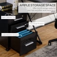 thumbnail image 4 of HOMCOM Vertical Filing Cabinet Mobile File Cabinet with Lockable Drawer, 4 of 10