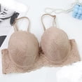 thumbnail image 3 of Lenpel Women's Plus Size Push up Bras Comfort Underwire Supportive Full Coverage Lace Bralettes Lifting Everyday Bras, 3 of 6