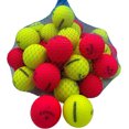 thumbnail image 1 of Golf Ball Planet - Balles de Golf Recyclées Callaway Superfast (3a/bon, Lot de 50, Rouge Mat/jaune), 1 of 5