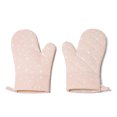 thumbnail image 1 of QualitChoice 1 Pair Polyester Oven Glove Heatproof Mitten Kitchen Microwave Oven Mitts Pink 1Set, 1 of 6