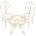 thumbnail image 5 of Garden Furniture Miniature Table And Chairs Light Yellow Iron 1 Set, 5 of 5