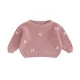 thumbnail image 1 of Chandails à Col pour Bébé Manches Longues Pulls Tricotés Amples, 1 of 7