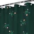 thumbnail image 4 of Ensemble de Rideau de Douche avec Doublure à Boutons-Pression, Mignon Trèfle Feuille Botanique Porte-Bonheur (2) Rideaux de Douche Doublure de Douche Réutilisable, Doublure de Douche Simple en Polyester, 72x72 Pouces, 4 of 4