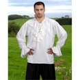 thumbnail image 1 of The Pirate Dressing C1098 Chemise Médiévale des Nobles - Blanc - 2TG, 1 of 1
