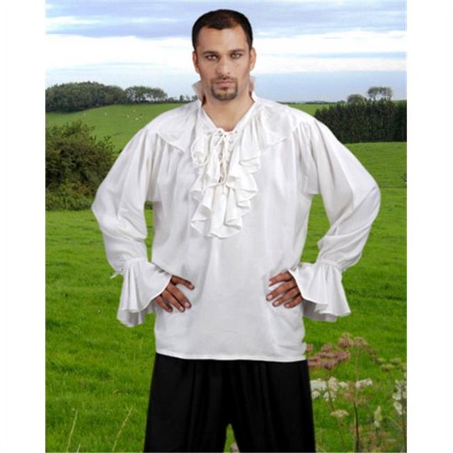 The Pirate Dressing C1098 Chemise Médiévale des Nobles - Blanc - 2TG
