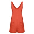 thumbnail image 4 of Styesk Shorts pour Femmes Mode Femme Été Uni Poche Décontracté Sans Manches Combinaison à Bretelles, 4 of 7