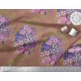 thumbnail image 2 of Soimoi Poly Georgette Fabric Geometric & Flower Artistic Printed Craft Fabric by The Yard 42 Inch Wide, 2 of 3