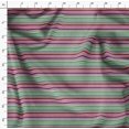 thumbnail image 4 of Soimoi Poly Georgette Fabric Horizontal Stripe Printed Fabric 1 Yard 52 Inch Wide, 4 of 5