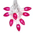 thumbnail image 1 of Novelty Lights 100' C9 Pink Incandescent Christmas String Light Set, 1 of 5