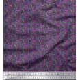 thumbnail image 1 of Soimoi Gray polyester Crepe Fabric Polka Dots Print Fabric by Yard 52 Inch Wide, 1 of 3