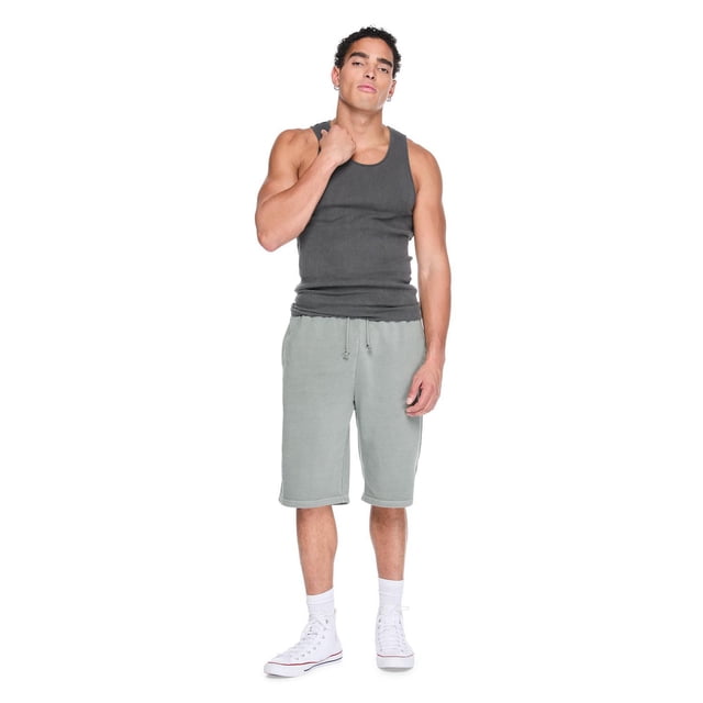 No Boundaries Men's Washed Rib Tank Top