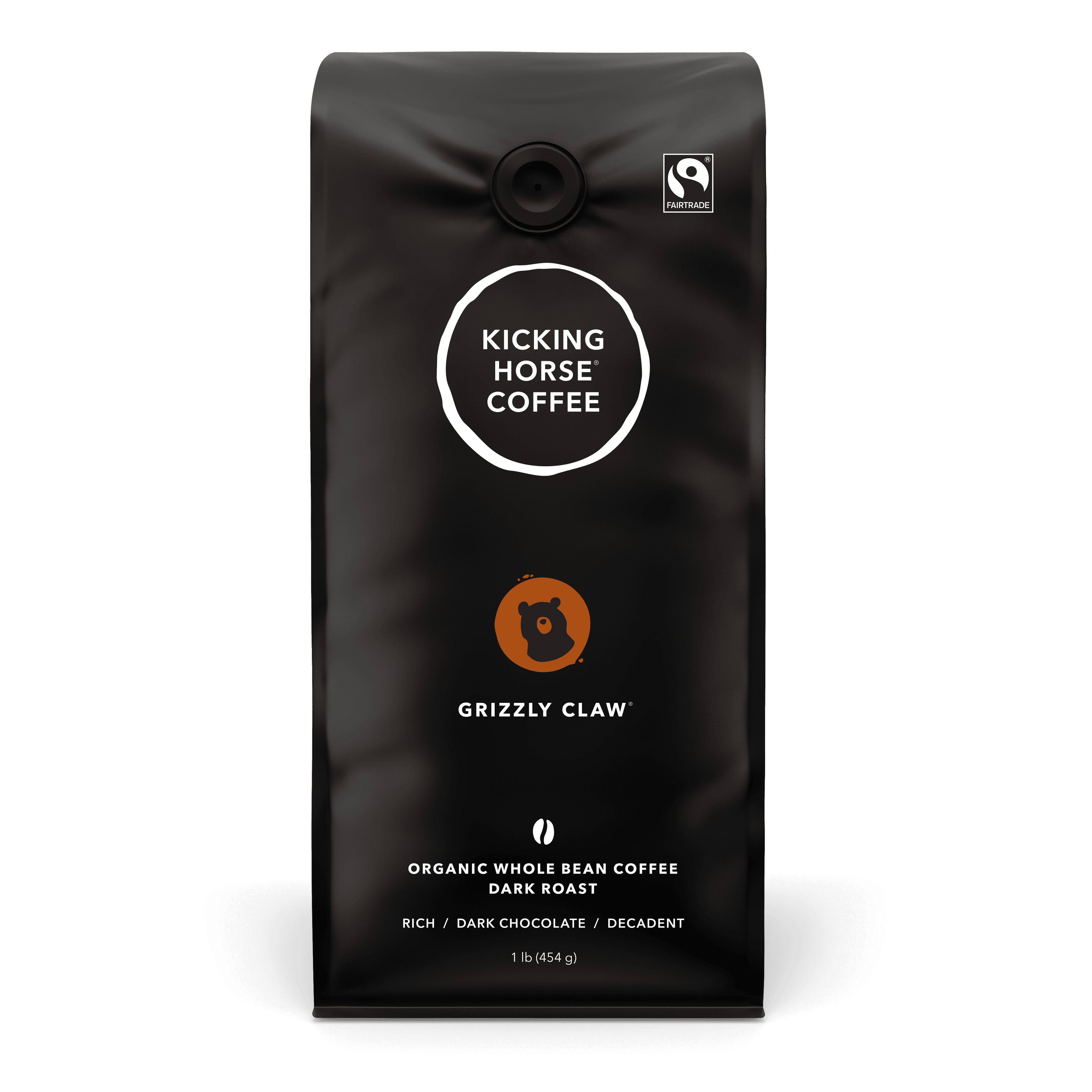 Kicking Horse Coffee - Grizzly Claw - Dark Roast - 454g Whole Bean