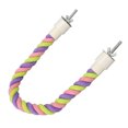 thumbnail image 1 of Bird Rope Perch, Climbing Cotton Rope Bird Toys Sturdy Colorful Interactive Bendable Multipurpose  For Budgie For Parakeet For Lovebirds, 1 of 8