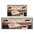 thumbnail image 1 of Coffee Vintage Chef Kitchen Pattern Kitchen Mats Set Of 2,Kitchen Rugs Mats with Dirty Resistance,washable,Non-Slip,kitchen Mats 17.7x24+17.7x48inch, 1 of 7