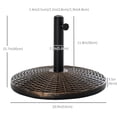 thumbnail image 3 of Outsunny 19" Round Umbrella Base, 3 of 8