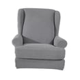 thumbnail image 1 of Armrest-armrest chair -part wingback sofa, slip cover gray Grey, 1 of 7