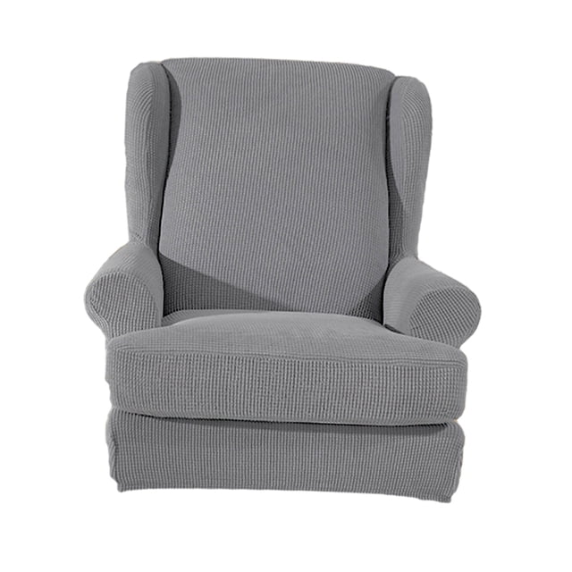Armrest-armrest chair -part wingback sofa, slip cover gray Grey
