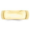 thumbnail image 2 of 10KY Bande Demi-Ronde 7mm LTW Taille 8.5 Taille 8.5, 2 of 3